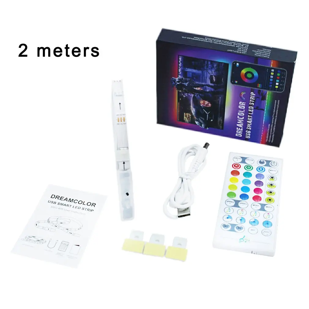 RGB Led Strip Lights With App And Control Remote USB Color Changing LED TV Backlight For Bedroom Room Kitchen Party | Дом и сад