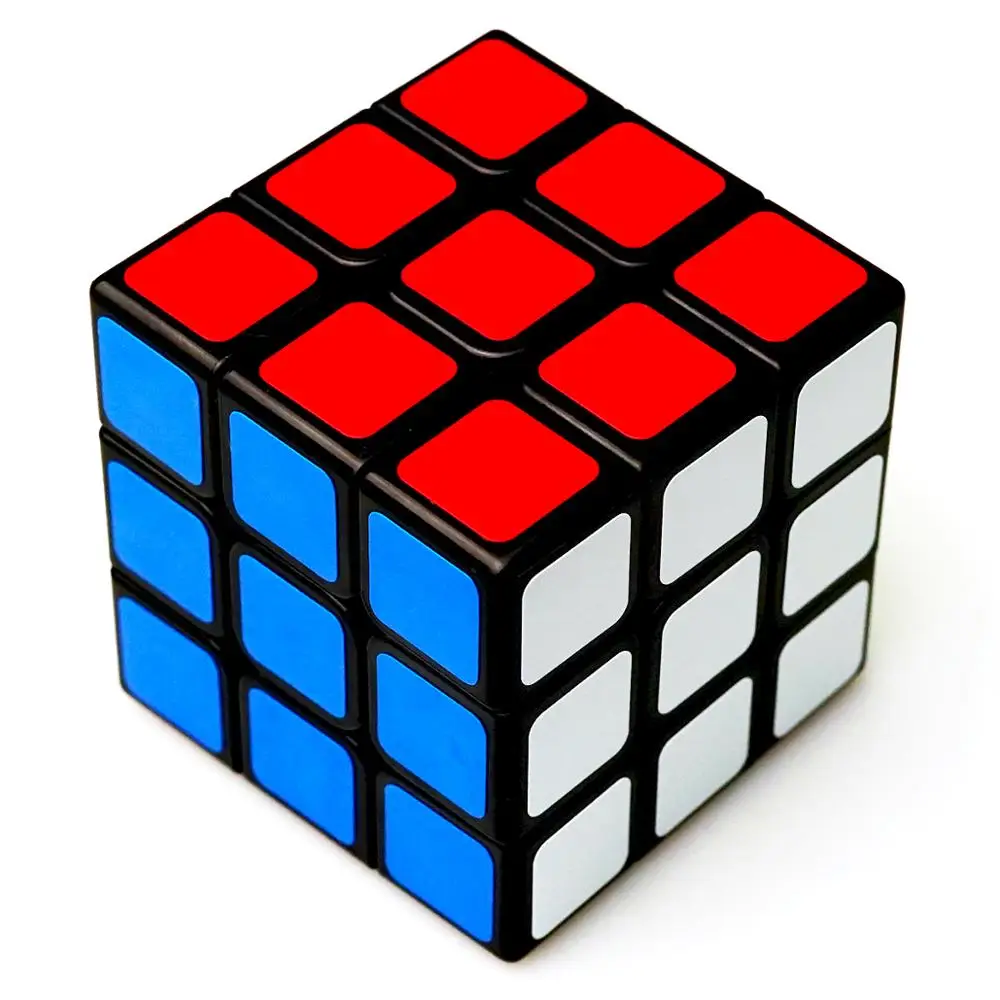 Qiyi 2X2 магический куб 3x3 профессиональный Cubo Magico 2x2x2 скоростной куб карманный 3x3x3 Кубики-головоломки Развивающие игрушки для детей - Цвет: 3x3 black