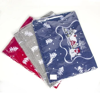 

New Embroidery Christmas Table Cloth 40X180Cm Christmas Table Flag Christmas Tablecloth Christmas Table Decor Home Decoration