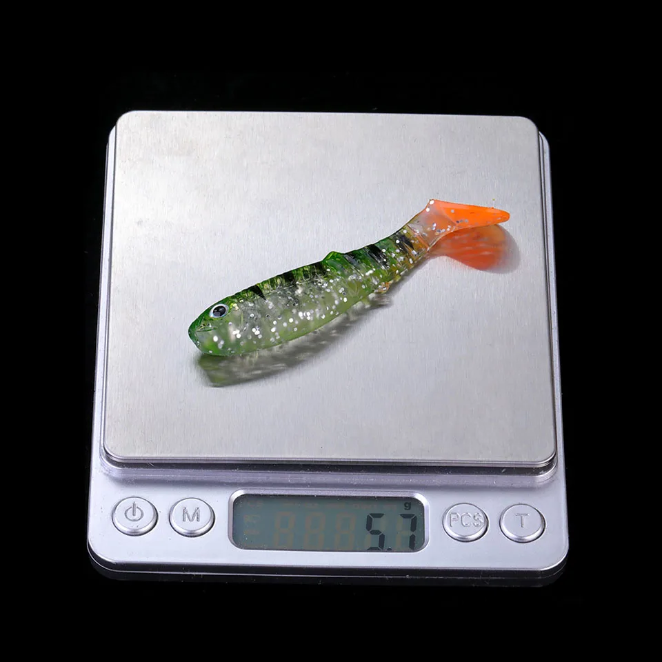 WALK FISH 4 шт./лот Cannibal Baits 80 мм 5,7 г искусственные мягкие рыболовные приманки-Воблеры мягкие приманки для рыбалки силиконовые Shad Worm Bait