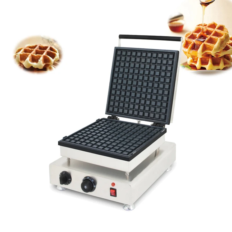 

Commercial Electric Nonstick 1PC Big Belgian Liege Waffles Baker Maker Iron Machine Sandwich Maker Cake Oven CE 110V 220V
