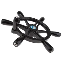 1" Dia Винтаж корабль лодка корабль Черный Руль 3/4" Коническое крепление