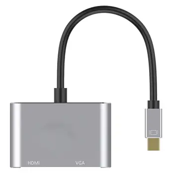 

Aluminium Alloy Mini DisplayPort to HDMI VGA Adapter Converter Cable for Monitor for Desktop Computers Notebooks Televisions
