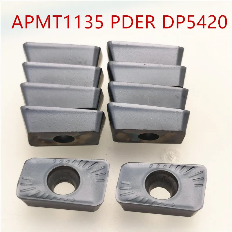 

100PCS APMT1135 PDER DP5420 APMT1135 DP5320 Carbide insert turning tool lathe cutter milling cutter CNC cutting tool