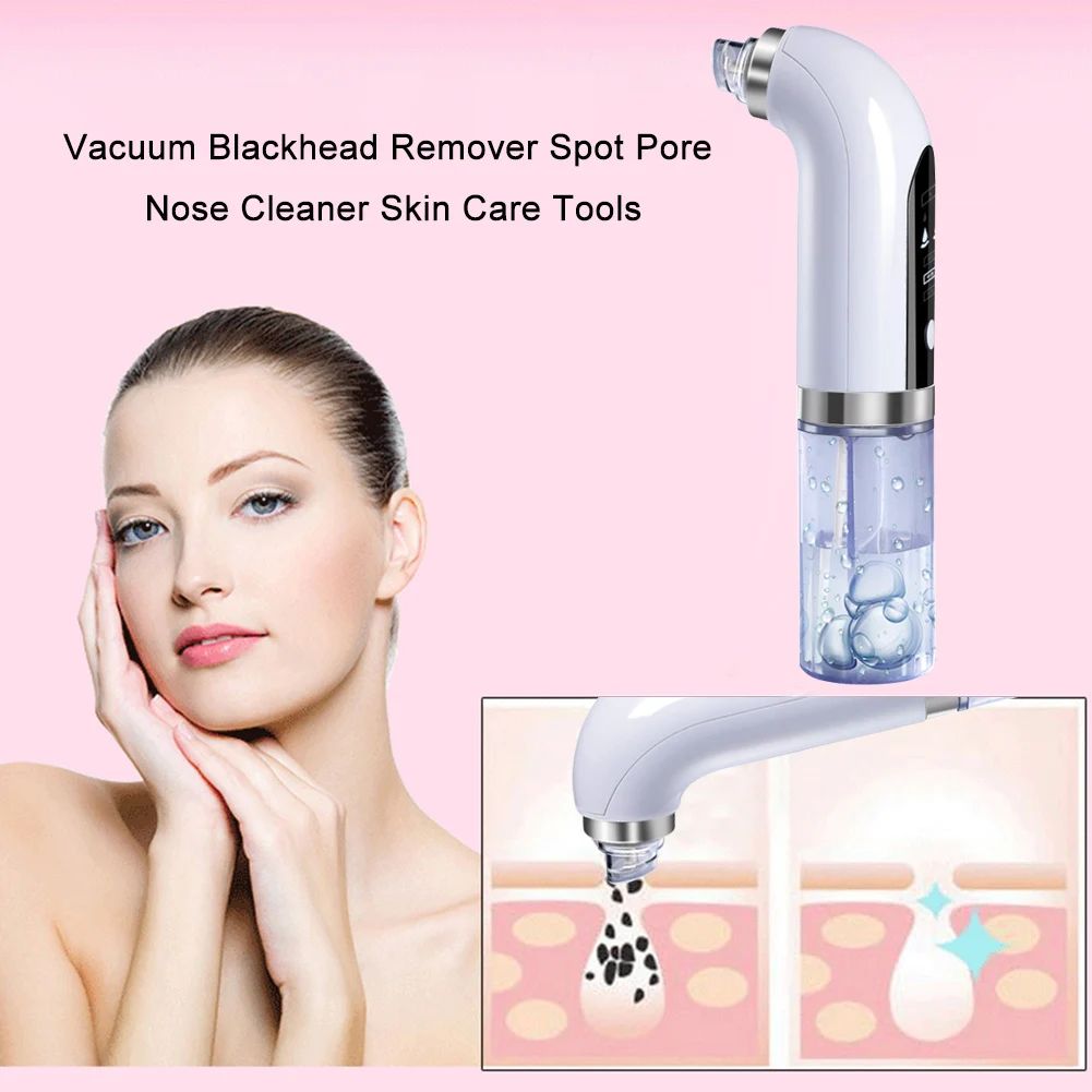 1pc Electric Vacuum Blackhead Acne Pore Cleaner Water Cycle Skin Deep