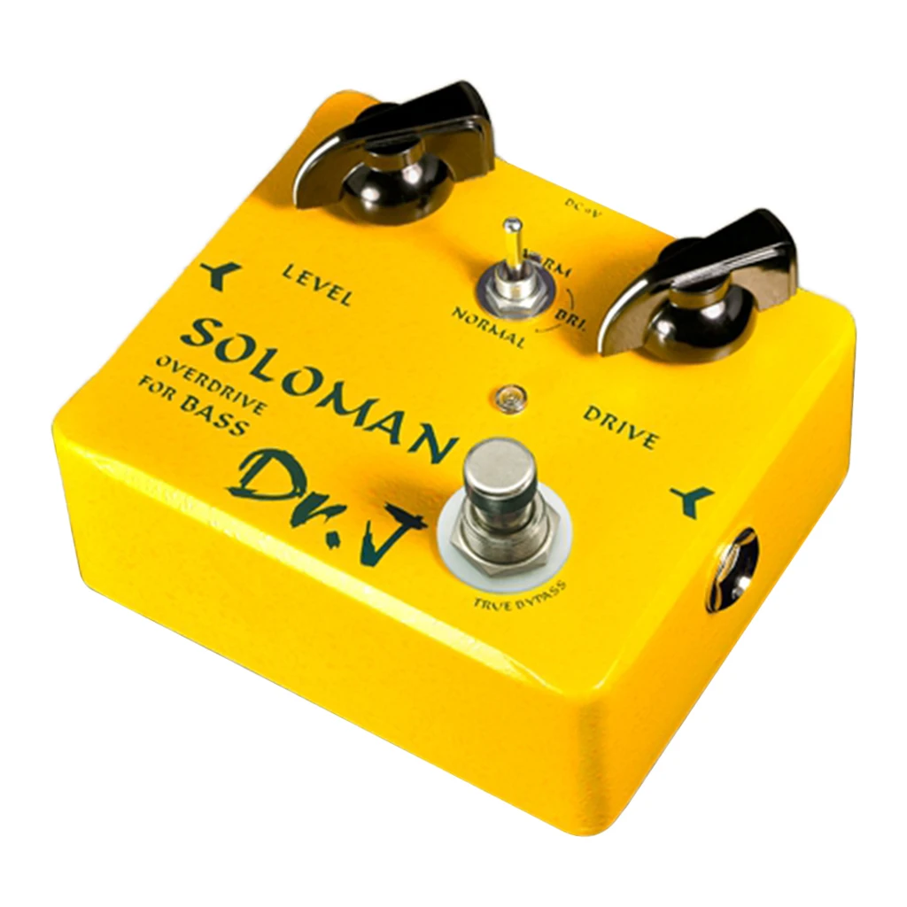 D-52 Soloman Overdrive электрогитара педаль эффекта баса истинный обход желтый