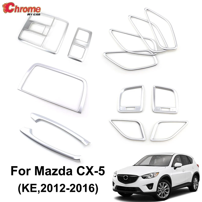 Для Mazda CX 5 CX5 KE 2012 2013 2014 2015 2016 хромированная внутренняя дверная ручка подлокотник