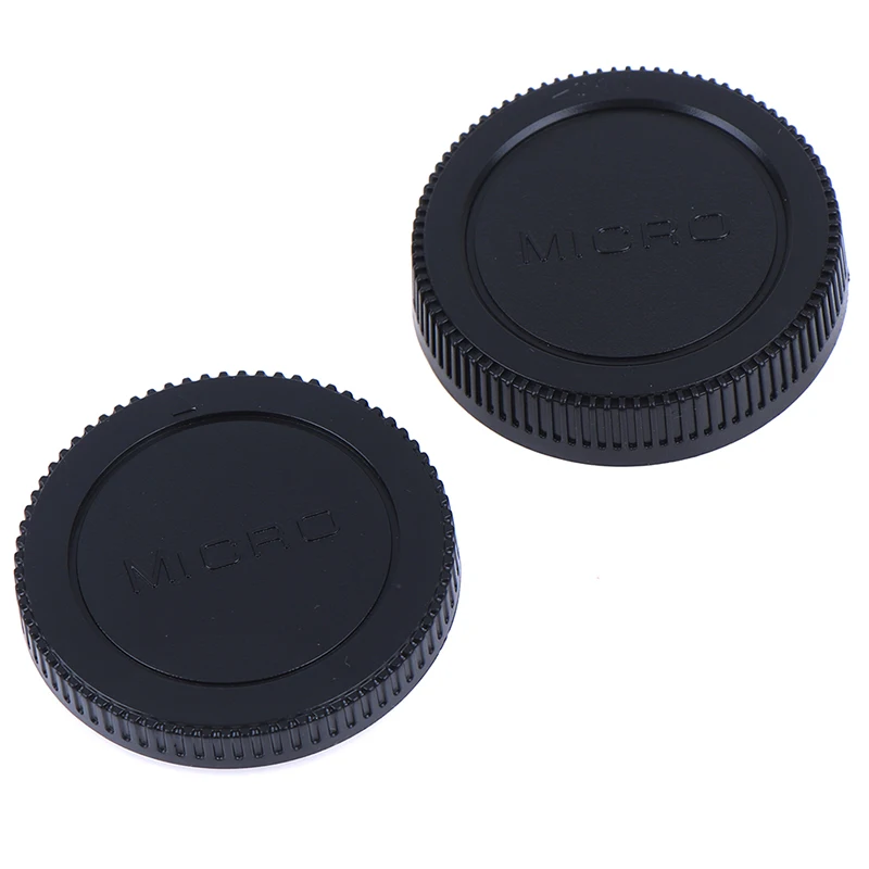 Корпус+ Задняя крышка объектива защитный чехол для Olympus M4/3 Аксессуары для камеры черный