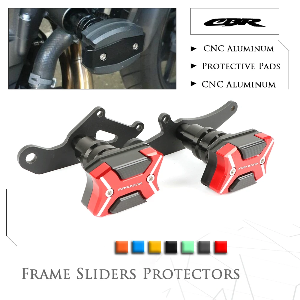 Мотоцикл с ЧПУ Рамка слайдер Crashpads протектор щитки для Honda CBR250R