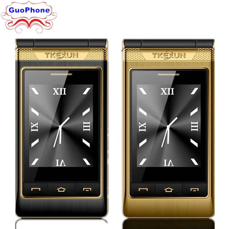TKEXUN G10 женский откидной телефон с двойным экраном двумя Sim картами камерой MP3 MP4 3 0