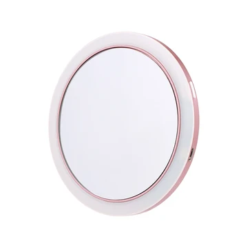 

2-In-1 LED Makeup Mirror Mini Cosmetic Mirror Micro USB Rechargeable Dimmable Mirror with 3 Lighting Levels зеркало для макияжа