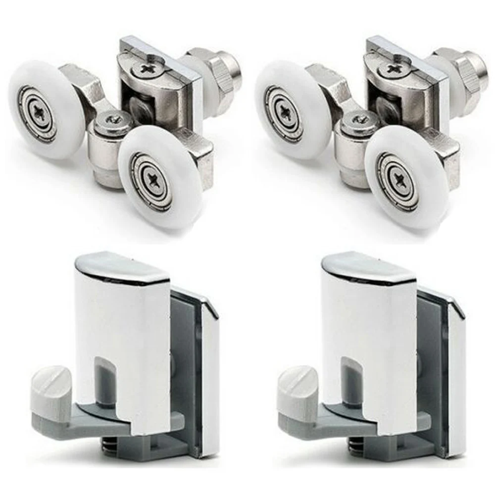 Shower Enclosures & Cubicles DIY & Tools 4 x Shower Door Hooks Guides