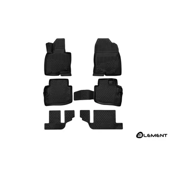 

3D mats in salon Mazda CX-9 2017-, cross, 6 PCs (PU) Mazda цх-9)