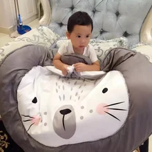 Горячая Распродажа, круглый ковер для детской игры и Ползания диаметр 130 см мультфильм животных изображения ковры Детская гостиная