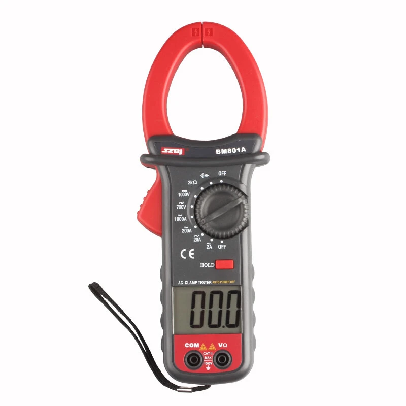BM801A SZBJ BM801A/BM802A/BM803A цифровой клещи электрический мультиметр AC 1000A температура частота NCV Удержание данных Автоматическое отключение питания - Цвет: BM801A