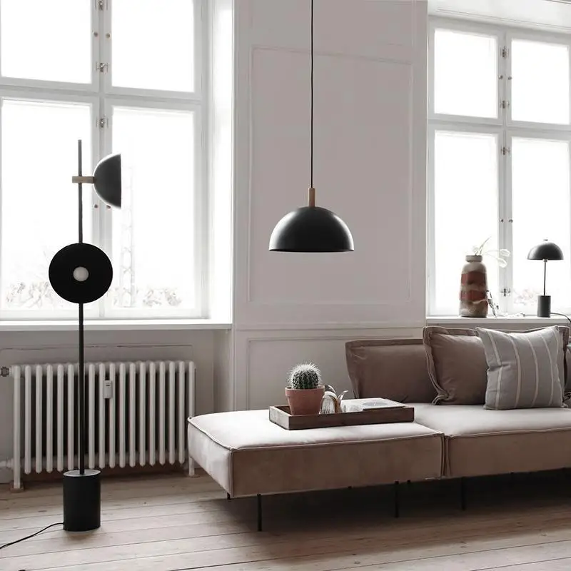 

Nordic Black Iron Floor Lamp Marble Base Standing Lamp Photography Lighting Horn Floor Lamps Art Bedroom Living Room Luminaira