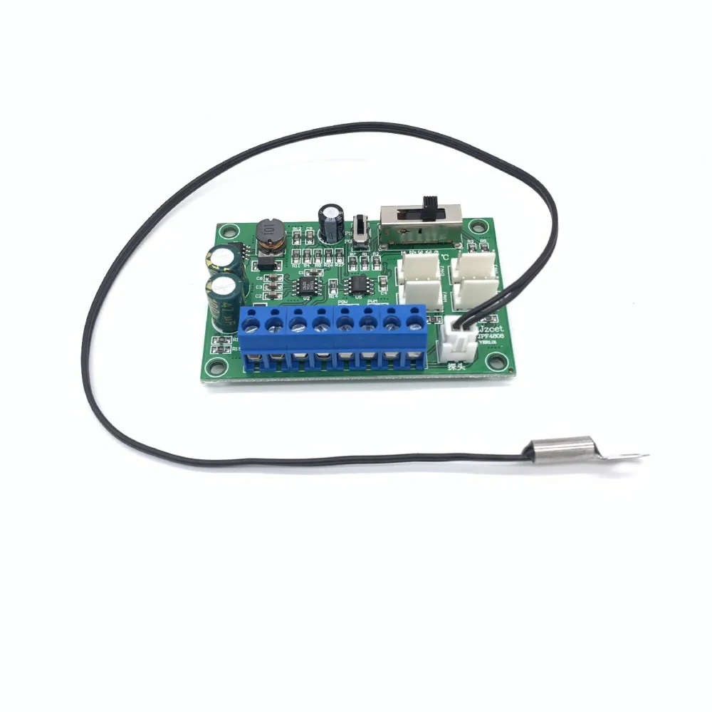 12V24V48V вентилятор контроль температуры Регулировка скорости открытый шкаф вентилятор контроль температуры доска ШИМ контроль скорости вентилятора