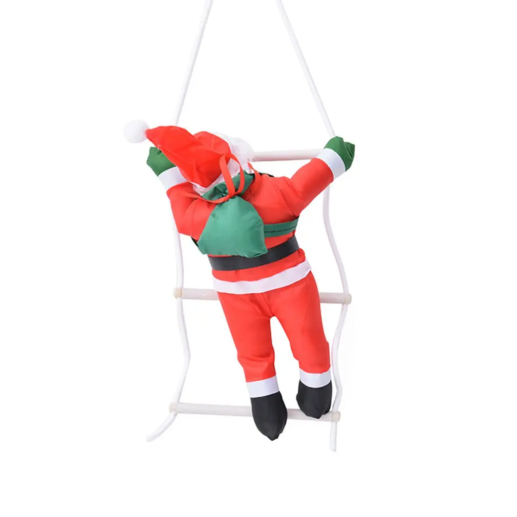 

Christmas Hanger Ladder Christmas Santa Claus Pop Tree New Year Decorations Drop Ornaments 30cm Climbing Rope Santa Claus