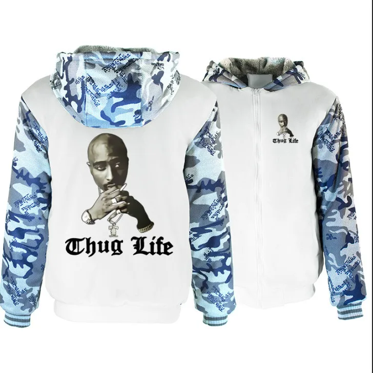 Новый стиль Tupac Amaru Shakur 2Pac взрослые мужские и женские толстовки с капюшоном на
