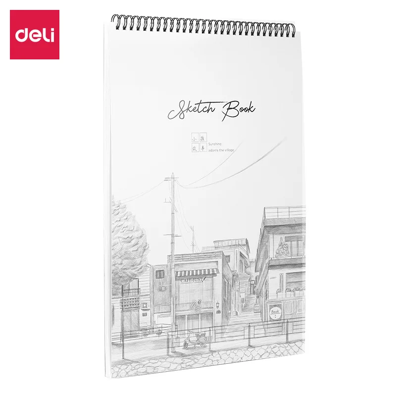 

Deli 73633 Sketchpad 8K Fine Art Painting Book Sketch Paper Painting Book Vertical Open Painting Book Sketch Drawing Book