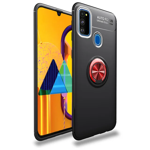 3 Для samsung m30s чехол Роскошный металлический магнитный демонстрационный держатель для колец задняя крышка Чехлы для samsung Galaxy M30S M 30S Coques Shockpoof - Цвет: 3