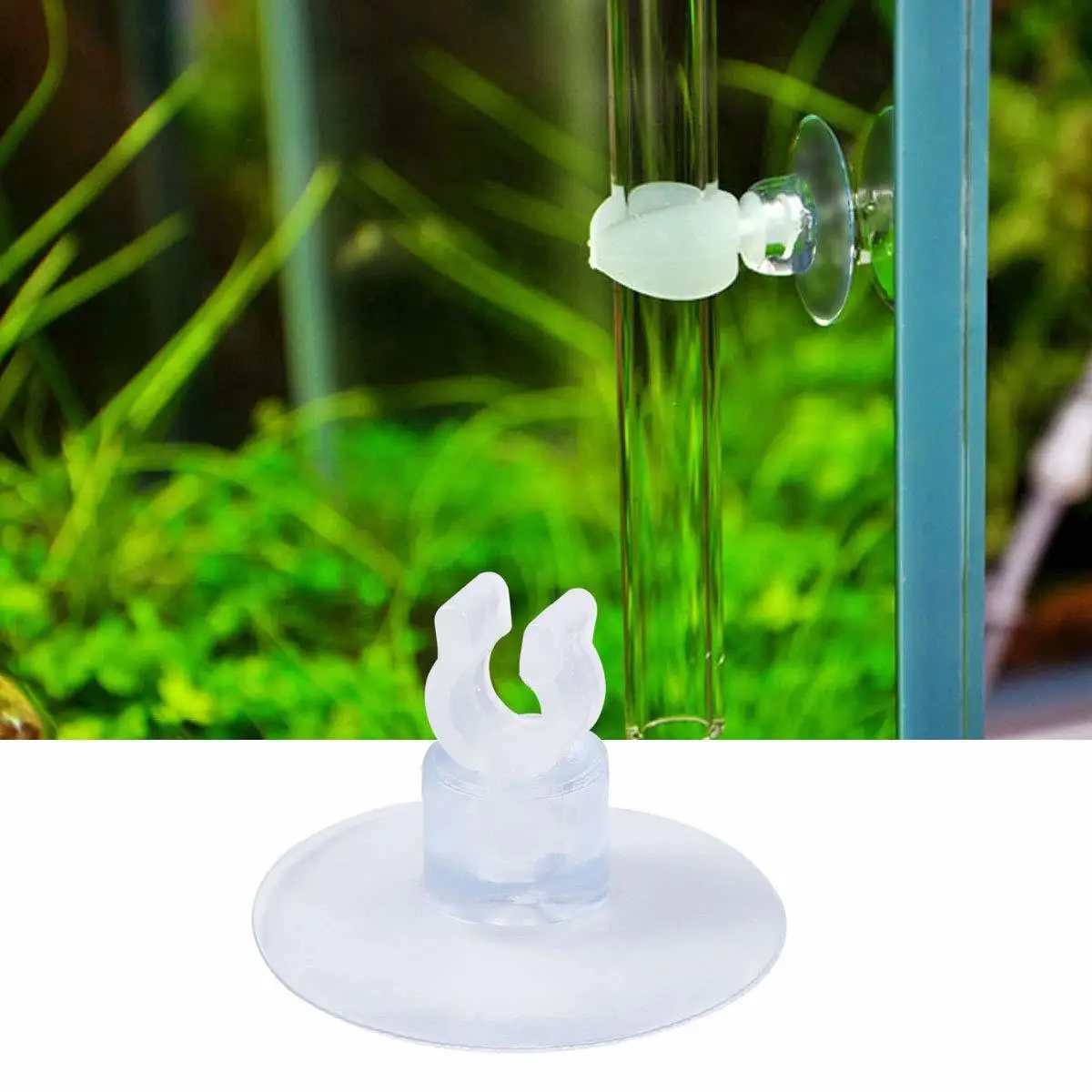 YYAQUA 10 PCS Clear Aquarium Suction Cups for Fish Tank Ultra Silent Oxygen Air Pump Airline Tube Holder Aquarium Accessories