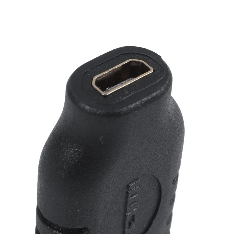 Адаптер Micro HDMI type D Female to type C Mini HDMI Male F/M черный