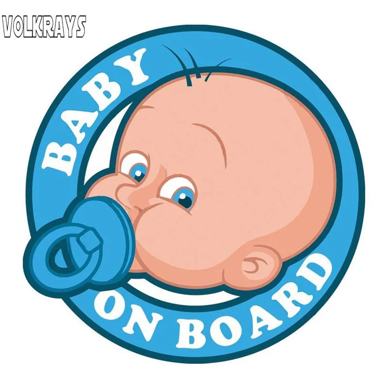 Мультяшные автомобильные наклейки Volkrays Детские аксессуары на борту Обложка