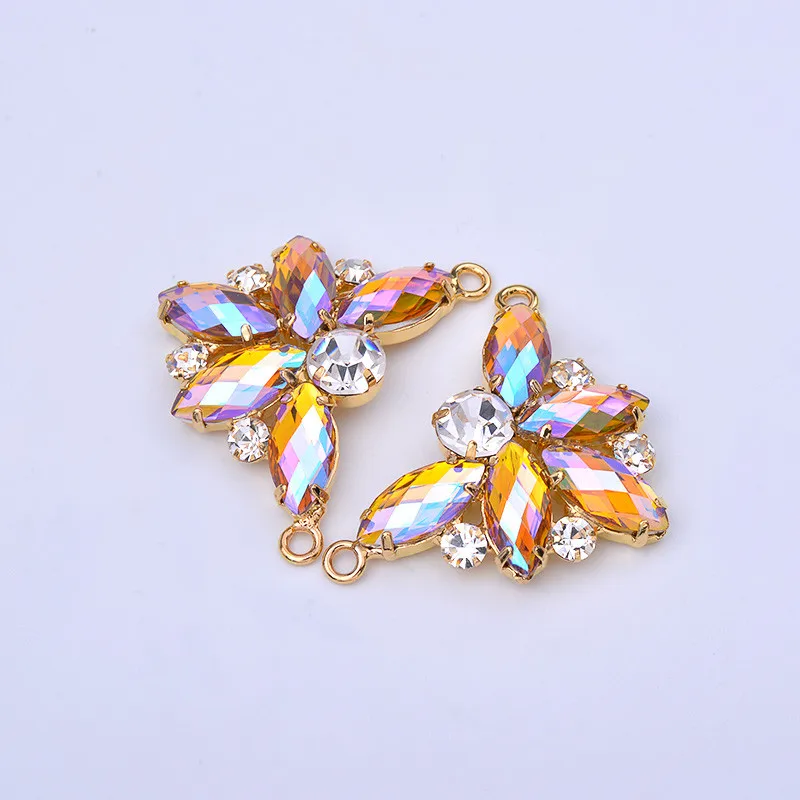 JUNAO-2pc-30-40mm-Sewing-Blue-AB-Flowers-Rhinestone-Gold-Metal-Claw-Crystal-Stones-Glass-Beads (5)