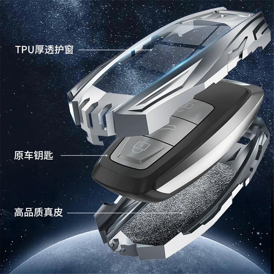 Custodia/cover per Chiave/telecomando per Audi a1 a3 8v a4 b9 a5 a6 c8 q3 q5 q7 tt accessori Car-Styling Auto Holder Shell portachiavi - Ha9dafeb46d3d4723a6af0bbd3101b032U