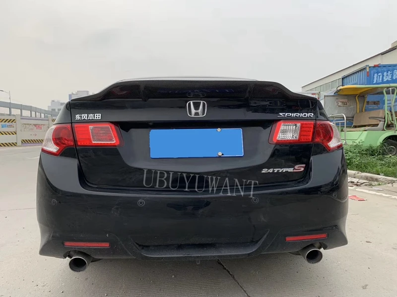 Подходит для Honda Spirior 2008-2013 ABS/углеродное волокно внешний задний спойлер задний багажник загрузки крыло украшение автомобиля Стайлинг