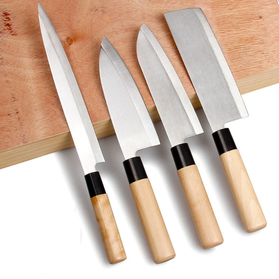 4pcs Salmon Sashimi Knife Set Sushi Fish Fillet Cooking Knives Set