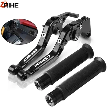 

Motorcycle CNC Adjustable Extendable Brake Clutch Levers Handlebar End Grips Accessories For Honda CB1300 X4 SC38 1997 1998 1999