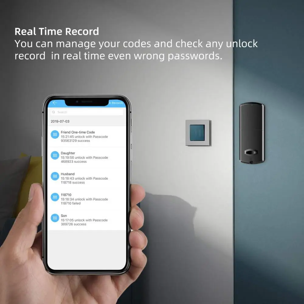 Smart Lock Keyless Entry Door Lock Deadbolt Digital Electronic