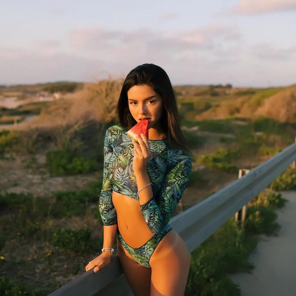 Купальник женский купальник с длинным рукавом Rashguard купальный костюм для женщин