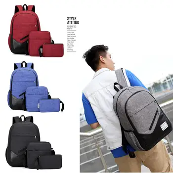 

Fashion Accessories Camping Backpack 3 in 1 Korean Hiking Backpack Waterproof School Storage Bag Unisex Outdoor Backpack Set