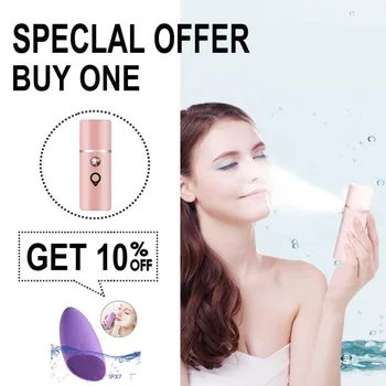 

Nano Facial Mister Portable Mini Face Mist Handy Sprayer Atomization Moisturizing and Hydrating Cool Facial Steamer Instrument