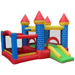Trampoline gonflable en tissu Oxford 800D, jouet gonflable de jardin, lit d'appoint pour enfants, château gonflable, souffleur d'air 