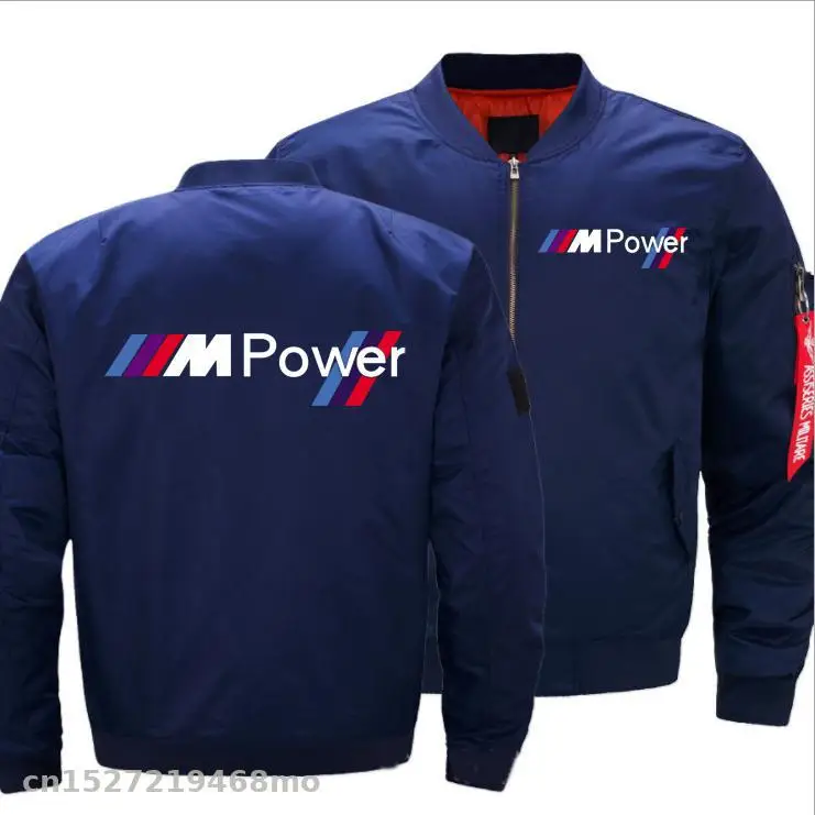 Куртки для мотогонок для bmw, куртка с логотипом M, мужские повседневные куртки для пилотов, мужская повседневная куртка Ma-1 Flight, плотная одежда - Цвет: Thick 3