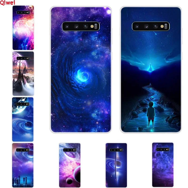 Мягкий чехол из ТПУ с рисунком звезд для Samsung S10 S10e Plus S9 S8 S7 S7edge S5 Mini S4 S3 силиконовый