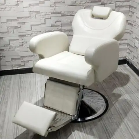 Retractable physiotherapy chair hairdressing beauty salon chair lift large chassis hair cutting chair