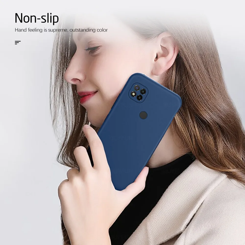 best flip cover for xiaomi For Xiaomi Redmi 9A Case Soft Liquid Silicone Cases For Redmi 9A 9C Cover Candy Color Rubber Shockproof Phone shell Redmi 9 A xiaomi leather case