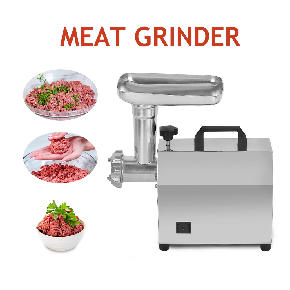 ITOP High Quality Electric Meat Grinder Household Sausage Stuffers Stainless Steel Meat Mincers Heavy Duty Machine 110V/220V 6
