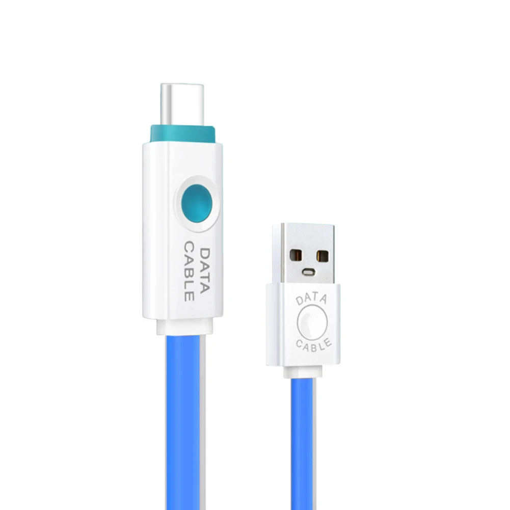 1 шт. Желейный провод Конфигурация светодиодный индикатор type-c умный ...