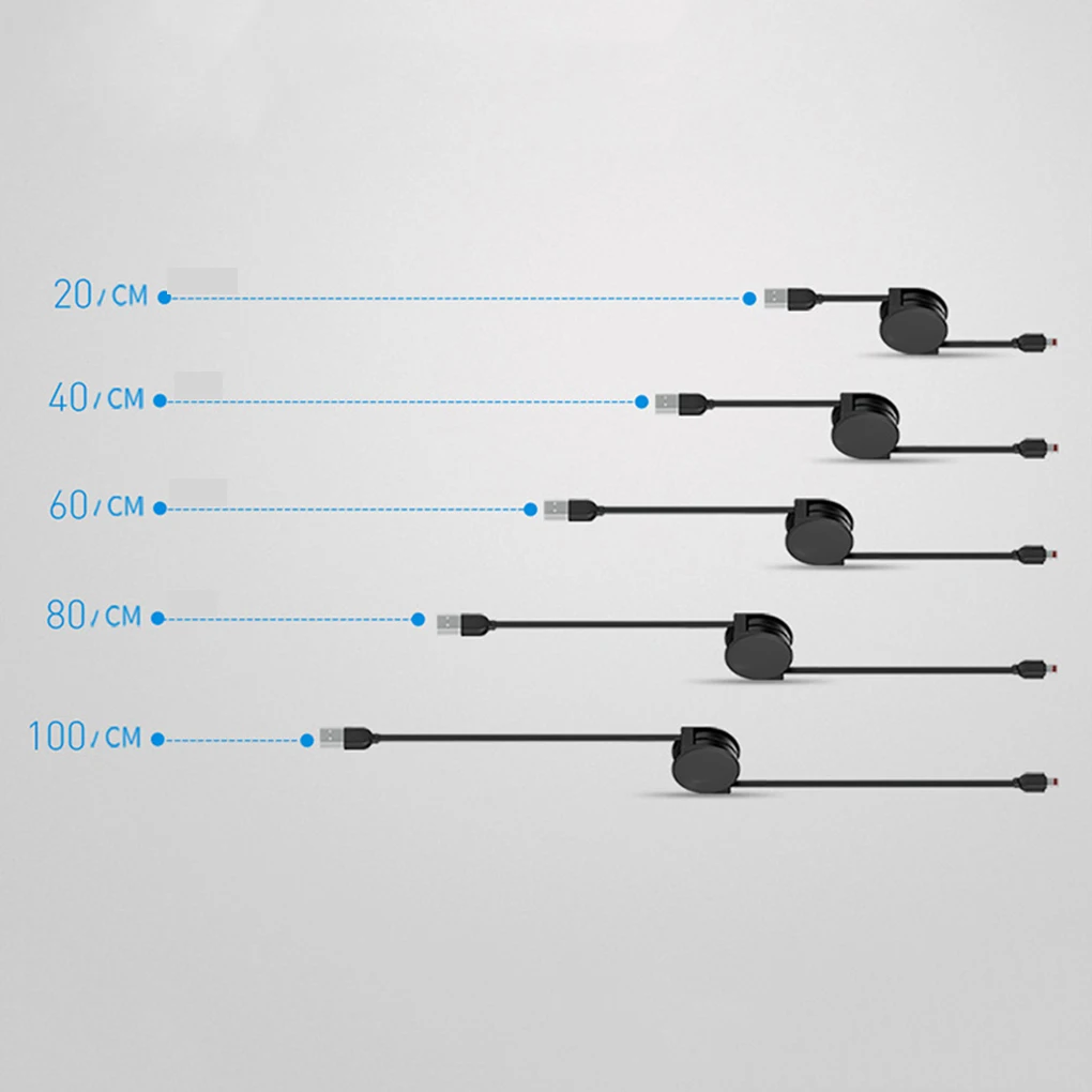 Выдвижной 1 м 2 в 1 USB кабель Быстрая зарядка Замена для iPhone samsung USB ЗУ для мобильного телефона Кабели