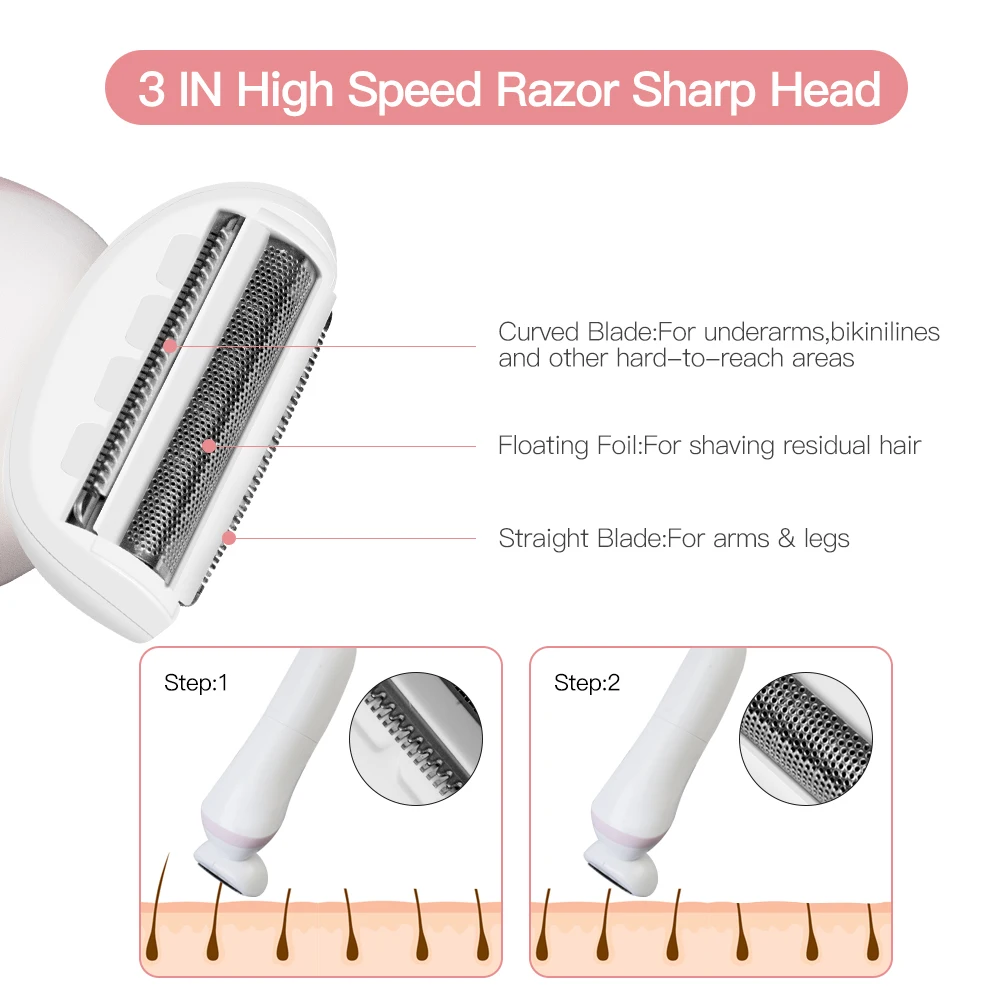Женская машинка для удаления волос, электрический триммер, женский эпилятор, бритва для зоны бикини, женский эпилятор, бритва для бритья, тример