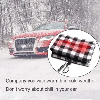 

12V Car Heating Seat Cover Cushion Practical Keeping Warm Car Electric Blanket For Cold Weather 12V car electric blanket