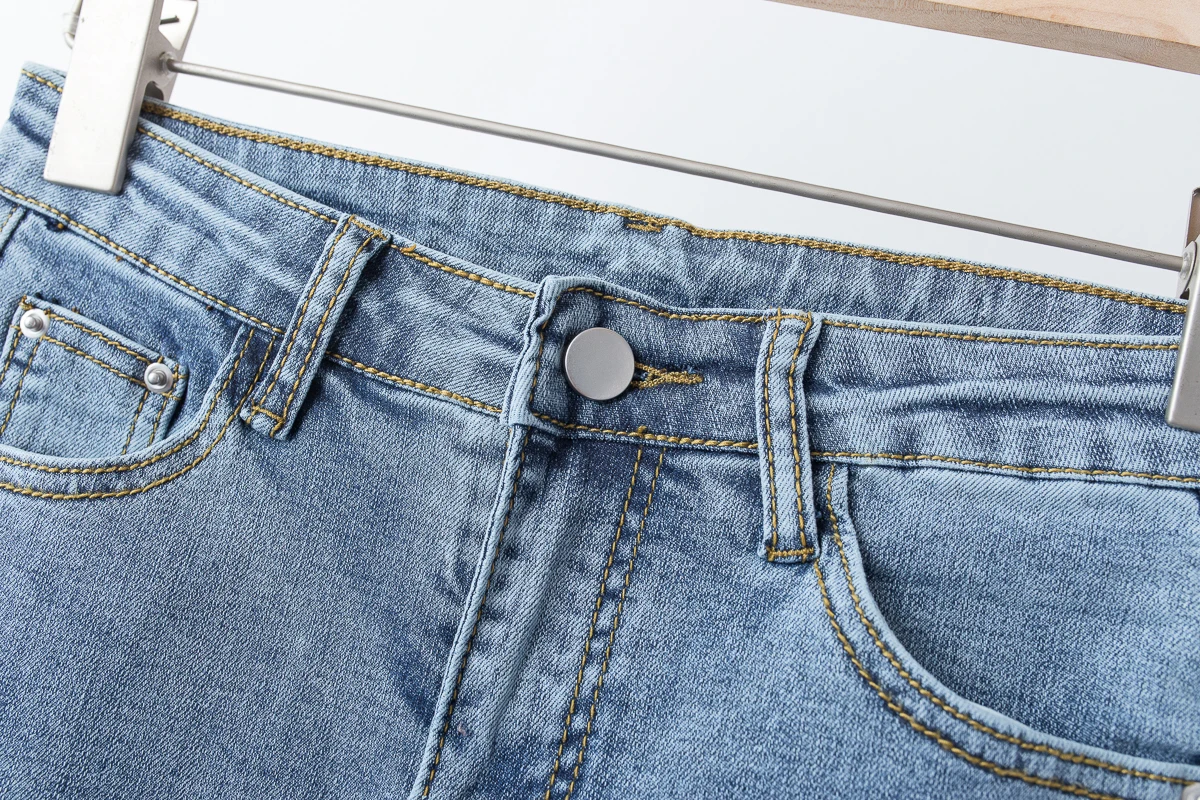 AOEMQ осенние брюки узкие облегающие зауженные брюки джинсовые синие с карманами удобные узкие брюки размера плюс женская одежда
