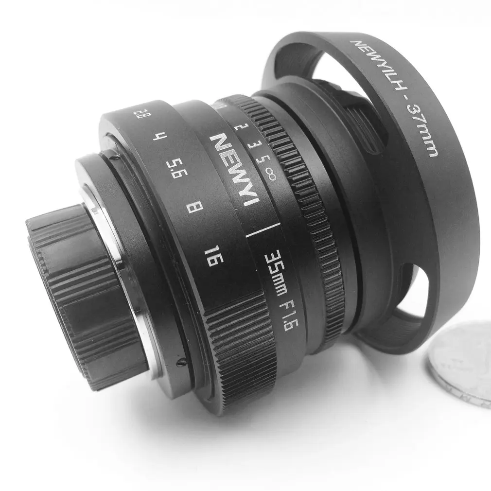 Мини 35 мм f/1,6 APS-C телевизионный объектив для Nikon1 V1/J1/V2/J2/J3/V3/S1/S2/AW1/JMount адаптер капота камеры