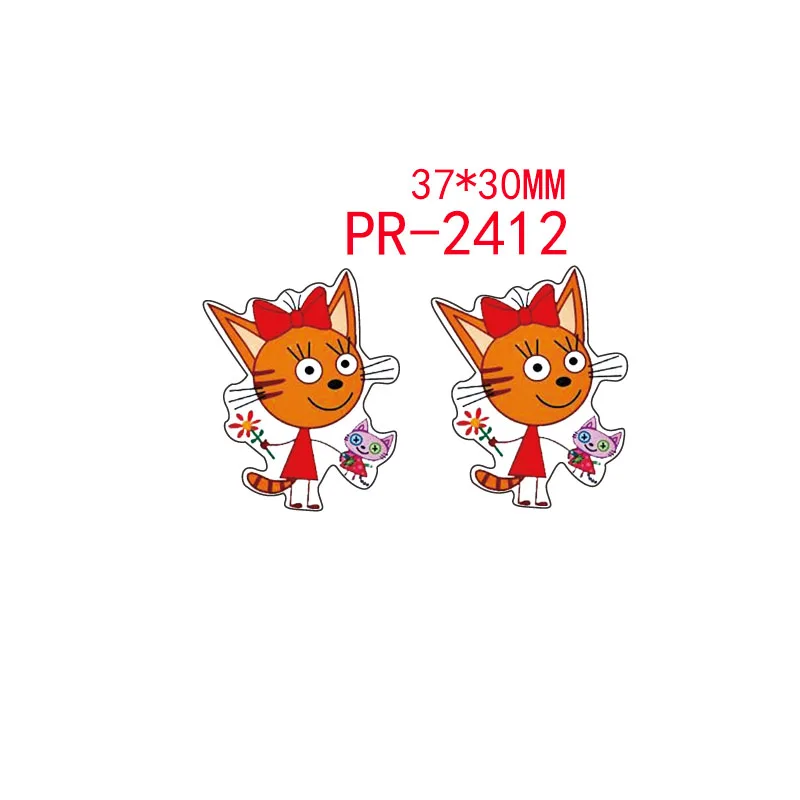 30 шт мультфильм персонаж плоское украшение из смолы pr 2412 - Цвет: 2412